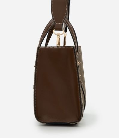 Cartera Satchel Mediana en Sarga con Asa Larga Gorgorão 2