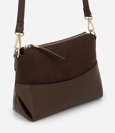 Cartera Transversal Pequeña en PU con Cremallera