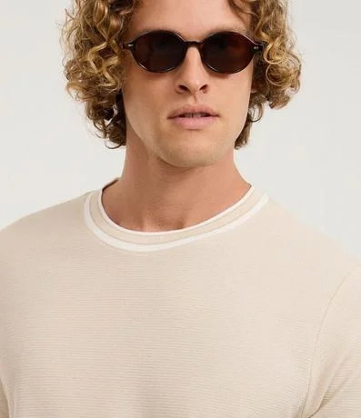 Remera Regular en Algodón Texturizado 3