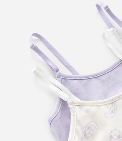 Kit 02 Sutiãs Infantiles en Algodón con Estampa Stitch - Talle 9 A 14 años 4