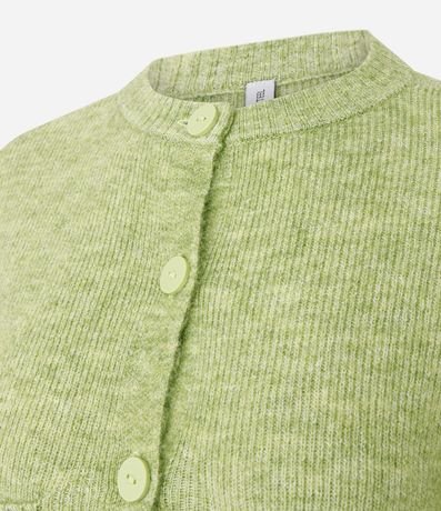 Cardigan Corto en Punto con Textura Atoallada 6