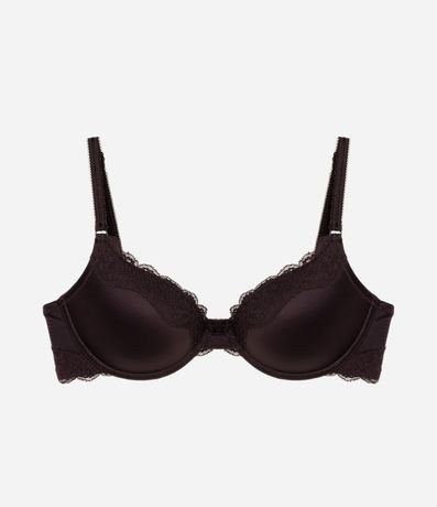 Soutien Media Copa en Microfibra con Detalles en Encaje y Push-up 6
