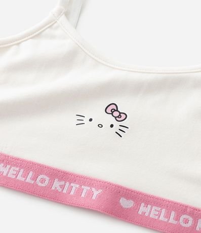 Kit 02 Sutiãs Top Infantiles en Algodón con Elástico Hello Kitty - Talle 9 A 14 años 4