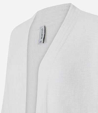 Suéter Alargado en Punto Chenille Canelado con Encajes Laterales 2