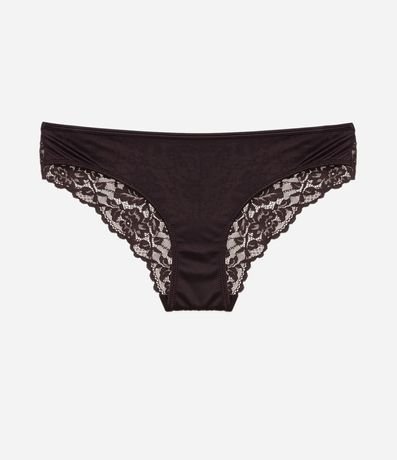Bombacha Bikini en Microfibra con Detalles en Encaje 6