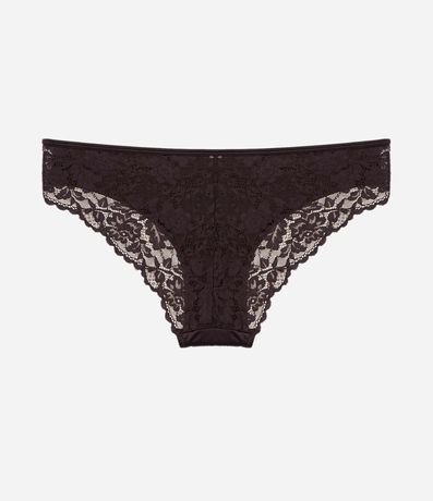 Bombacha Bikini en Microfibra con Detalles en Encaje 7