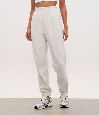 Pantalón Jogger Deportiva en Algodón con Recortes Canelados 2