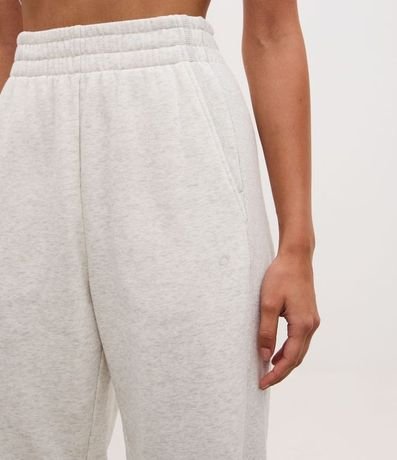 Pantalón Jogger Deportiva en Algodón con Recortes Canelados 3