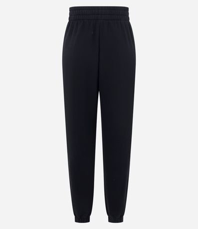 Pantalón Jogger Deportiva en Algodón con Recortes Canelados 7