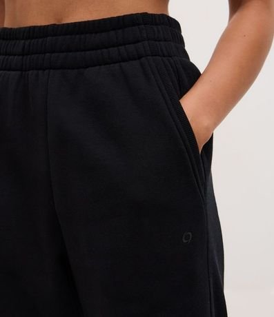 Pantalón Jogger Deportiva en Algodón con Recortes Canelados 4