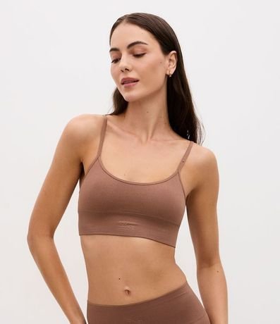 Soutien Top con Copa Desmontable Texturizado Seamless