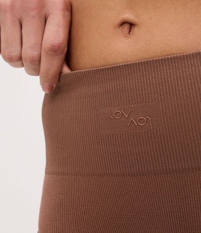 Bombacha Alta en Poliamida Seamless Acanalada 3