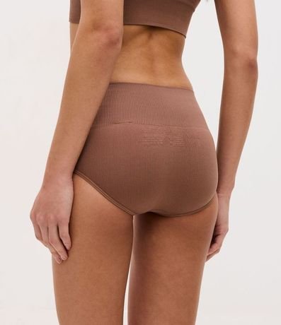 Bombacha Alta en Poliamida Seamless Acanalada 4