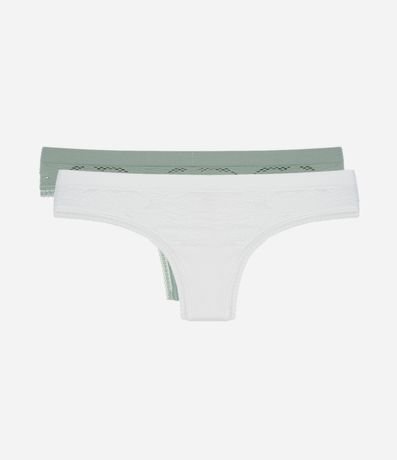 Kit 2x1 Bombacha Bikini Seamless Texturizada