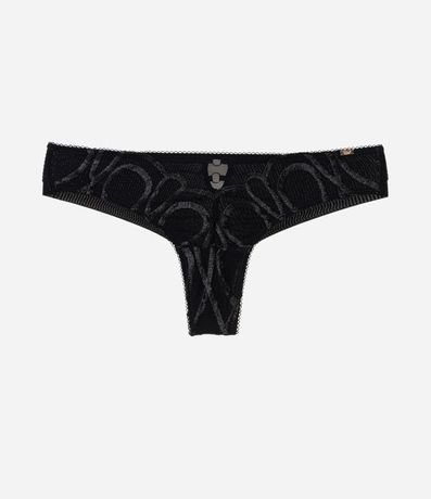 Bombacha Bikini Hilo Doble con Tule Geométrico 5