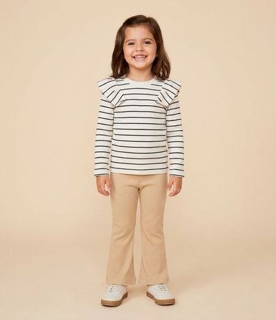Remera Infantil Rayada con Volados – Talle 1 a 6 años