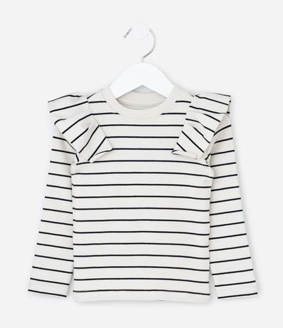 Remera Infantil Rayada con Volados – Talle 1 a 6 años 2