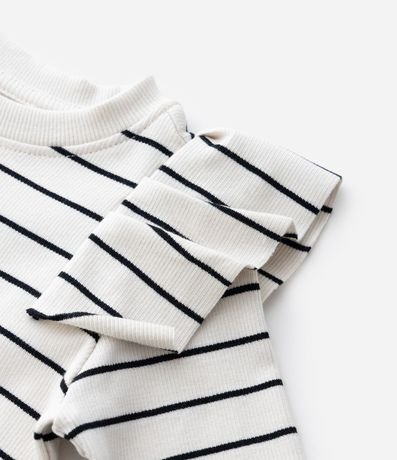 Remera Infantil Rayada con Volados – Talle 1 a 6 años 6