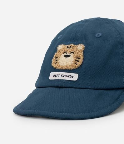 Gorra Infantil en Sarga con Patch Tigre y Etiqueta Chenille – Talle U 5
