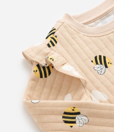 Conjunto Infantil Capitoneada con Estampa de Abejas – Talle 1 a 5/6 años 12