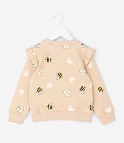 Conjunto Infantil Capitoneada con Estampa de Abejas – Talle 1 a 5/6 años 4