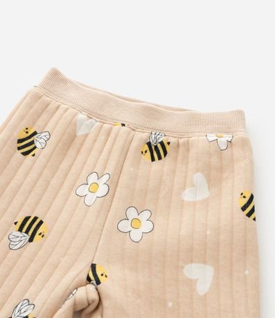 Conjunto Infantil Capitoneada con Estampa de Abejas – Talle 1 a 5/6 años 8