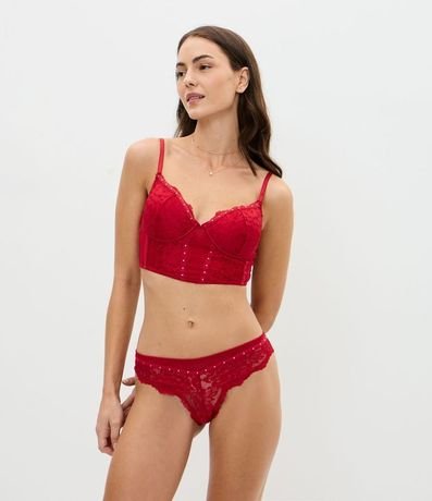Bombacha Bikini en Encaje Floral 2