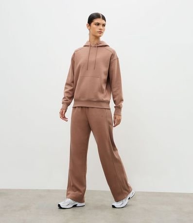 Buzo Algodón Oversized Deportivo con Bolsillo Canguro 2