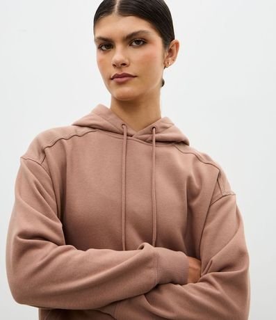 Buzo Algodón Oversized Deportivo con Bolsillo Canguro 3