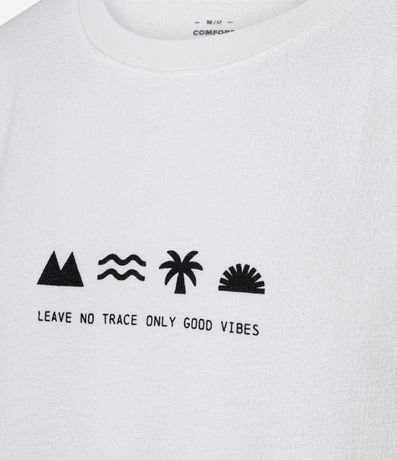 Musculosa Comfort en Algodón Texturizado con Estampa Lettering 6