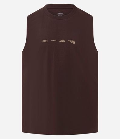 Musculosa Comfort en Algodón con Estampa Lettering Photoprint Praia 5