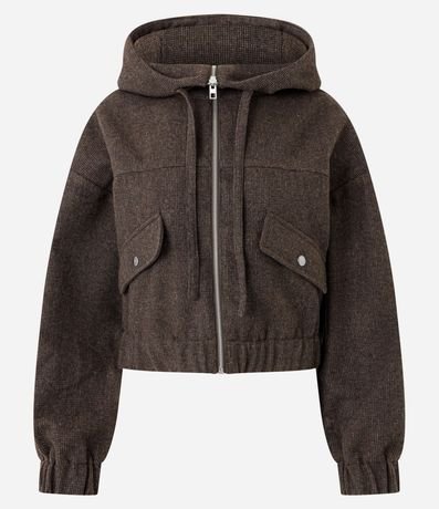 Campera Bomber con Capucha y Bolsillos Delanteros 5