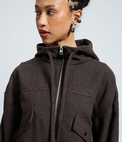 Campera Bomber con Capucha y Bolsillos Delanteros 3