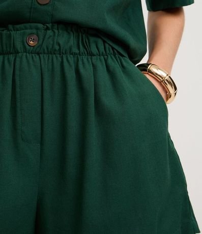 Short Runner en Viscolino con Botón en la Cintura 4