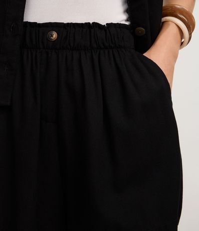 Short Runner en Viscolino con Botón en la Cintura 4