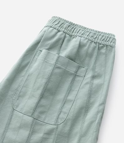 Bermuda Recta de Playa Texturizada en Rayas 4