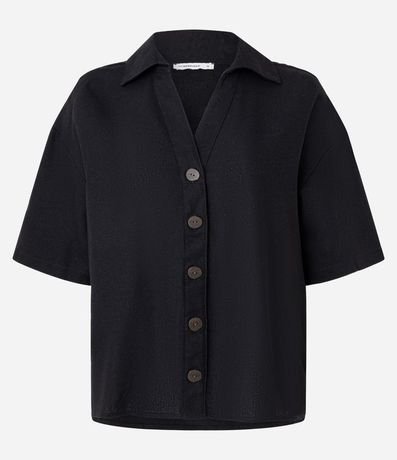 Camisa en Viscolino con Abotonado Delantero 5