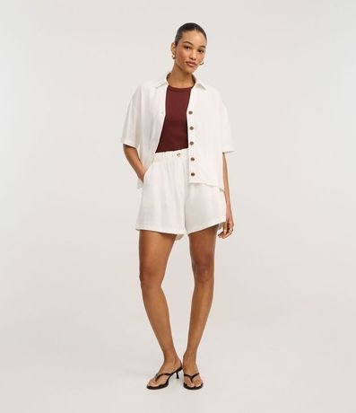 Camisa en Viscolino con Abotonado Delantero 2