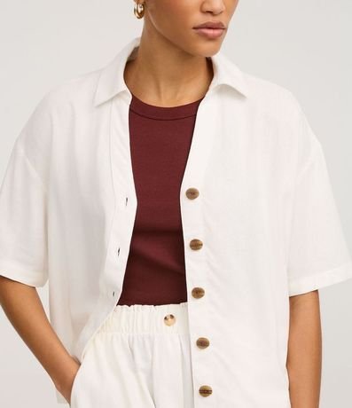 Camisa en Viscolino con Abotonado Delantero 4
