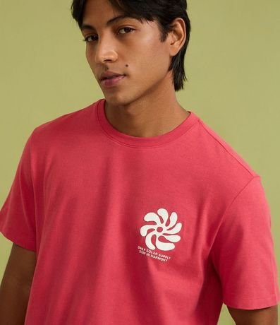 Remera Comfort en Algodón con Estampa Abstracta 4