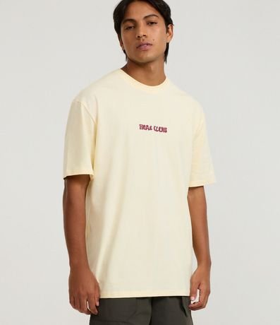 Remera Relaxed en Algodón con Estampa Playa Heat Club