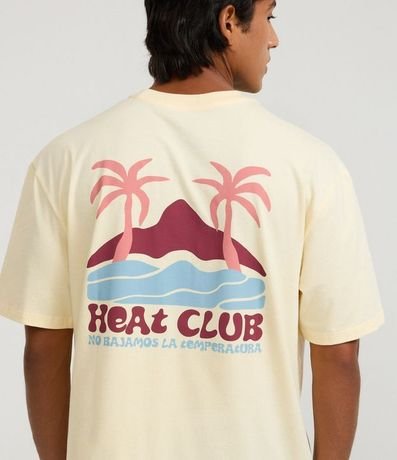 Remera Relaxed en Algodón con Estampa Playa Heat Club 3