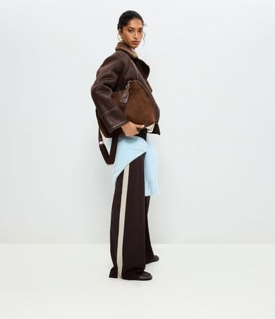 Pantalón Leve en Microfibra con Raya Lateral 2