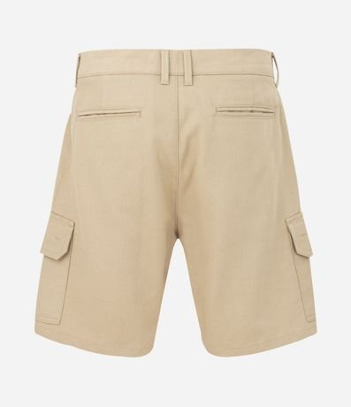 Bermuda Cargo en Sarga con Bolsillos Laterales Útiles 2