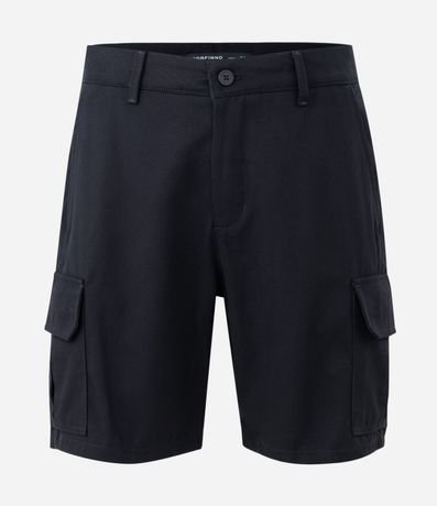 Bermuda Cargo en Sarga con Bolsillos Laterales Útiles 6