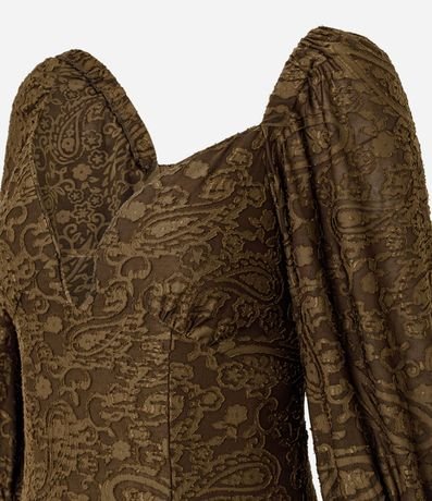 Vestido Largo en Tule con Escote V 3