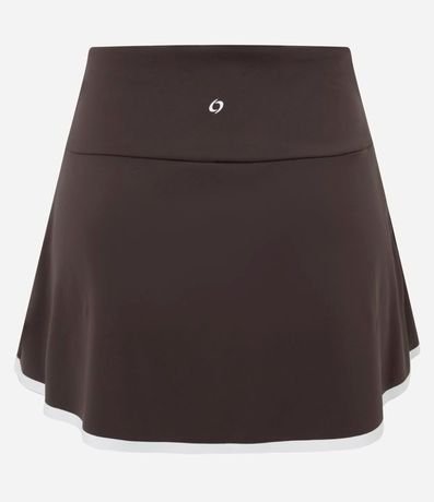 Short Pollera Deportivo en Microfibra con Bajo Contrastante 2