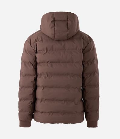 Campera Puffer Deportiva sin Costura con Capucha 2