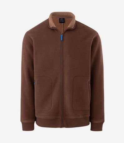 Buzo Aberto Liso con Sherpa 4