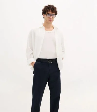 Pantalón Recto en Sarga Peletizada 4